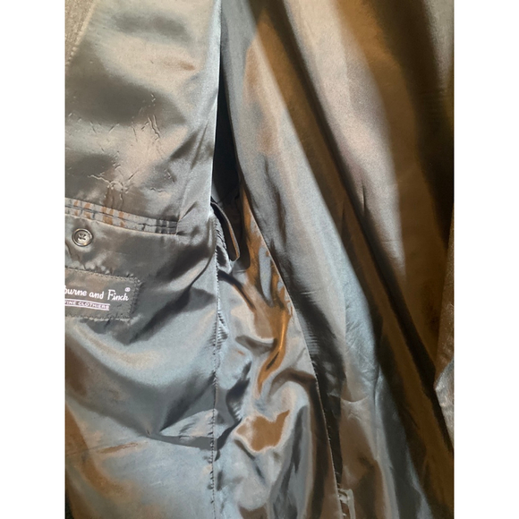 Kilburne & Finch Men’s Wool Blend Blazer 48L Dark Gray Sport Coat - Picture 7 of 8